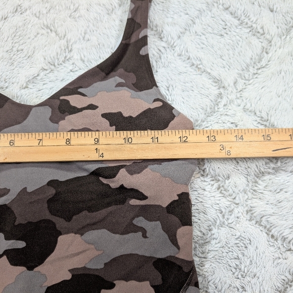 Lululemon Sports Bra Womens 4 Brown Bronze Heritage Camo Align Tank Top - Picture 3 of 6